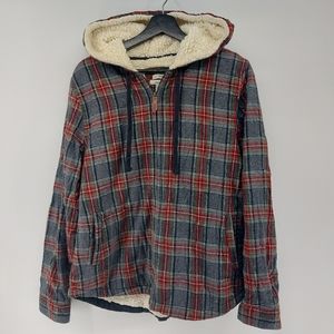 L.L. Bean Red and Blue Plaid Women's Jacket